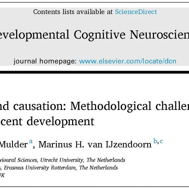 Description, prediction and causation: Methodological challenges of studying child and adolescent development